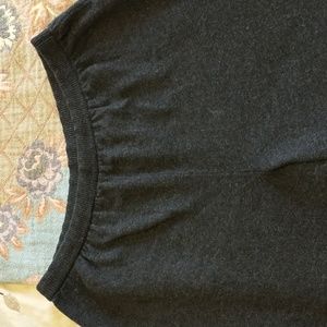 Vintage Henri Bendel Nancy Heller Charcoal Gray Cashmere Pants Sz L